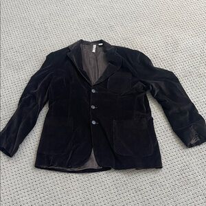 Barneys New York Dark Brown Velvet Jacket